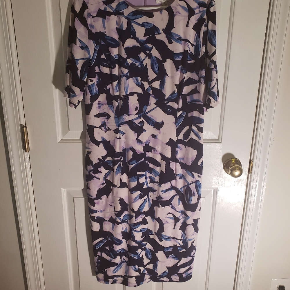 Dress blue multi London style